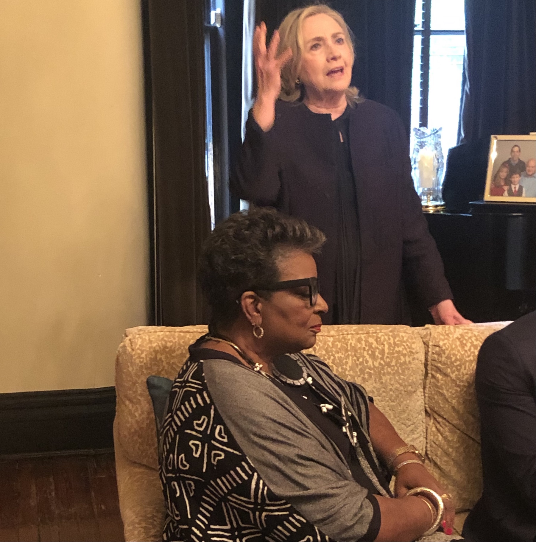 Secretary Hillary Clinton and Cora Masters Barry