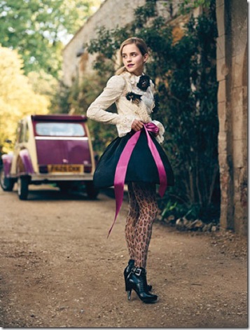 Emma Watson in Teen Vogue - darling. And check out her ride!