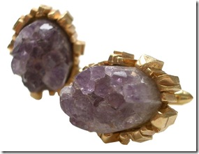 Incredible! A pair of amethyst cufflinks from Kimberly Klosterman.