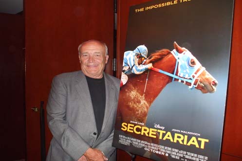 Author William Nack with the official movie poster