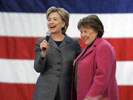 Hillary Rodham Clinton and Dorothy Rodham
