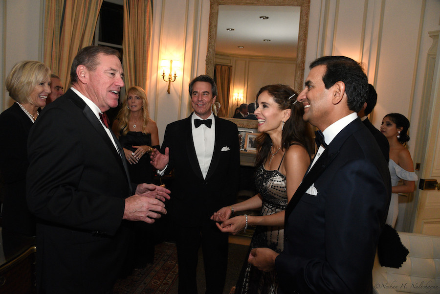 Mrs. Leah Dunn, Rep. Neal Dunn, Amb. Stuart Holliday and Mr. and Mrs. Manisha and Roy Kapani, Ball Co-Chairs