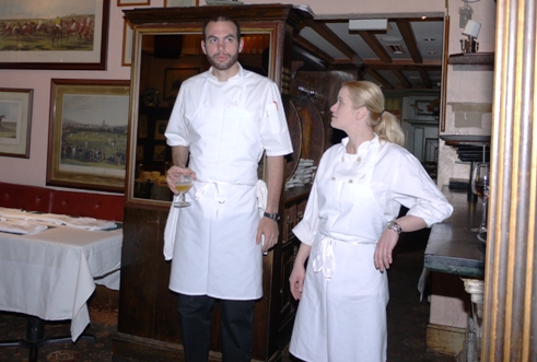 1789 executive chef Daniel Giusti and pastry chef Mallory Staley