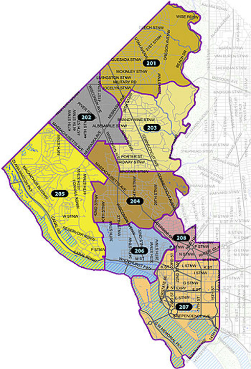 The 2nd District, currently split into eight PSAs, would comprise three sectors under the chief&#039;s new organization plan.