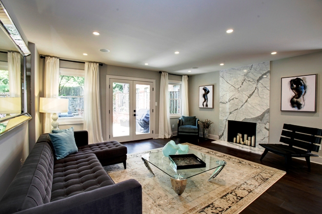 Living room at 3053 Q Street NW