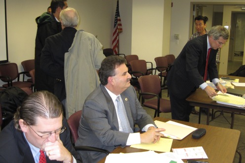 ANC Commissioner Bill Starrels, a veteran on alcohol issues, testifies before the ABC Board in February with CAG's Tim Altemus