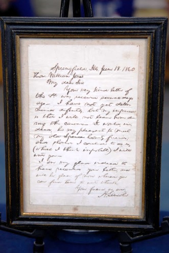 Abraham Lincoln 1860 letter