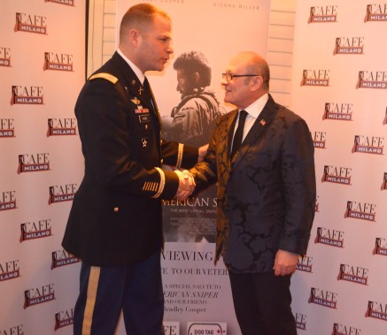 Colonel Adam Rocke with Franco Nuschese