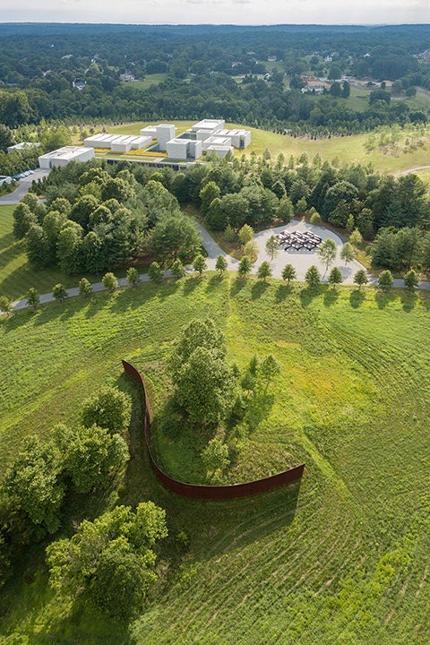 Aerial view of Glenstone