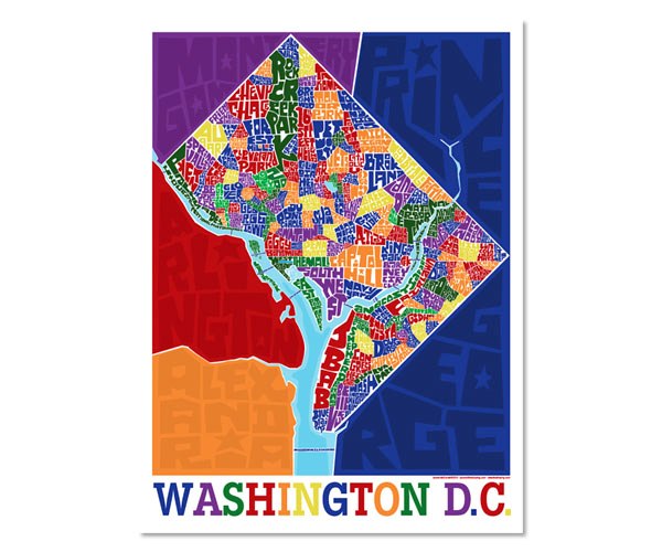 American Holiday&#039;s Washington, DC Map