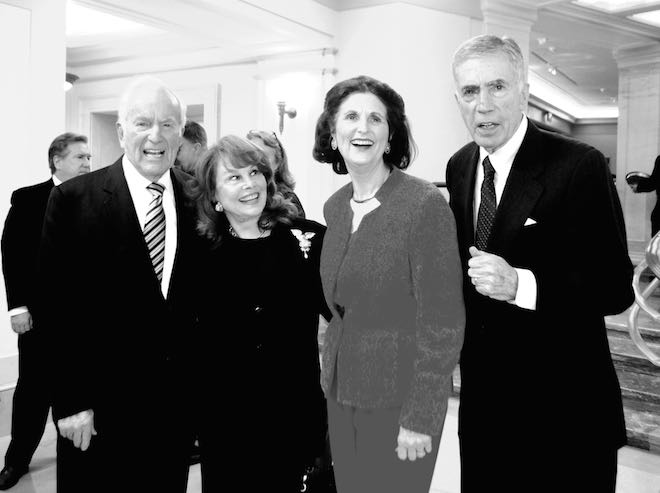 Ambassador Lloyd Hand, Ann Hand, Lynda Bird Johnson Robb, Governor Chuck Robb