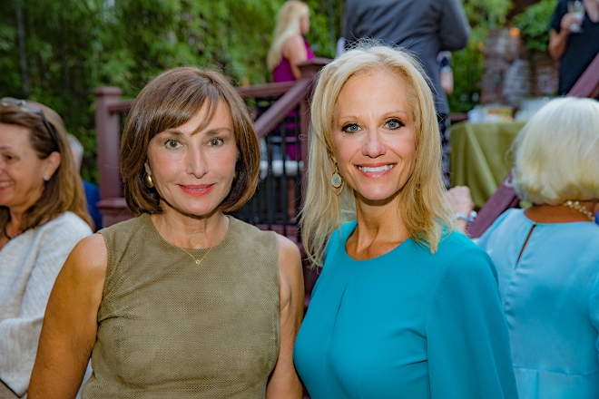 Amb. Maguy Maccario Doyle (left) and Kellyanne Conway