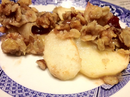Autumn Apple Crisp with Nuts, Dried Fruit &amp; Ginger