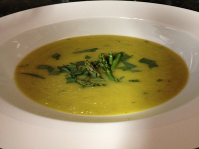Puree of Asparagus Soup with Tarragon