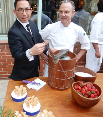 Michael Deltette, Director of Special Events, and Peter Brett, Pastry Chef