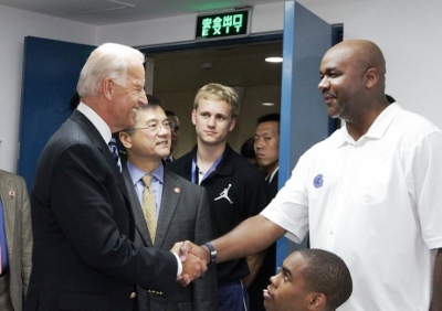 Vice President Biden &amp; Hoyas Head Coach John Thompson