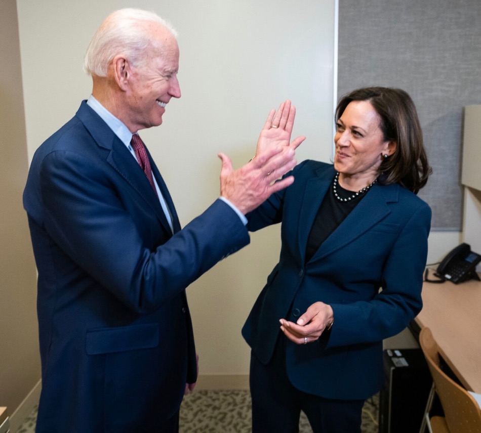 Joe Biden and Kamala Harris