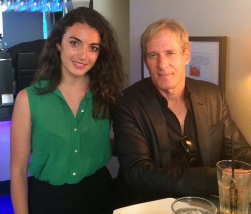 Singer &amp; composer Michael Bolton with il Canale hostess Rosalia Acampora