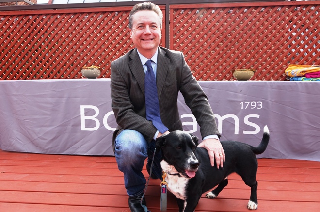 Martin Gammon with Bear