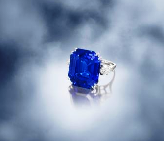 Sold for $ 1,560,000, an exceptional sapphire and diamond ring by Van Cleef &amp; Arpels