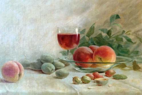 Peaches and Apples in Compote  c 1920