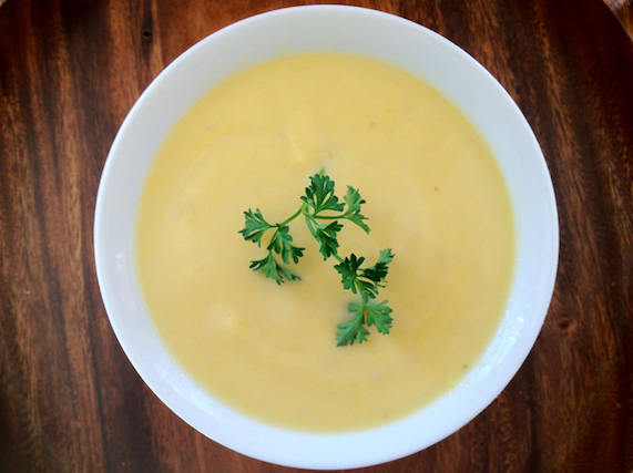 Cauliflower Vichyssoise (excerpted from Diet Simple Farm to Table Recipes: 50 New Reasons to Cook in Season!