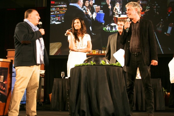 Jose Andres, Padma Lakshmi, Mark Kessler and Anthony Bourdain