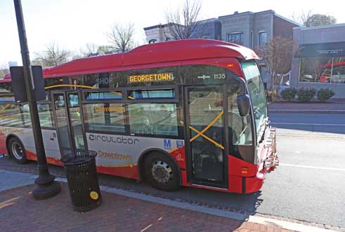 The city has proposed eliminating six Georgetown stops from the DC Circulator’s line to Union Station.