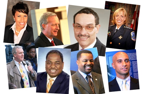 Muriel Bowser, Jack Evans, Vincent Gray, Cathy Lanier, Tommy Wells, Vincent Orange, Kawme R. Brown, Adrian Fenty