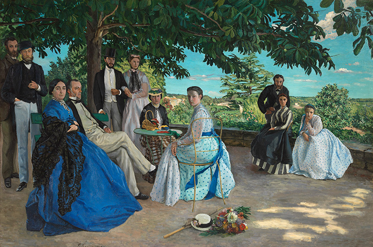 Frédéric Bazille, Portraits of the *** Family, called The Family Gathering, summer 1867–early winter 1868, oil on canvas