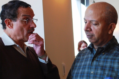 Mayor Vincent Gray (left) and Tony Williams at a Gray Fundraiser during the mayoralty campaign