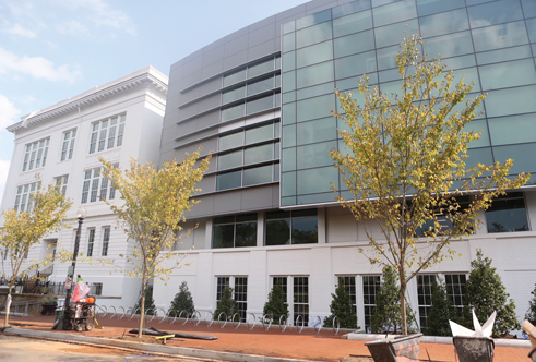 The renovated and expanded Duke Ellington School of the Arts includes dance studios, a rooftop classroom and an 800-seat theater