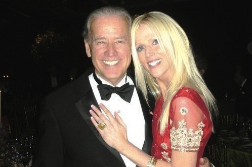 Michaele Salahi and Vice President Joe Biden, when she crashed the first Obama State Dinner