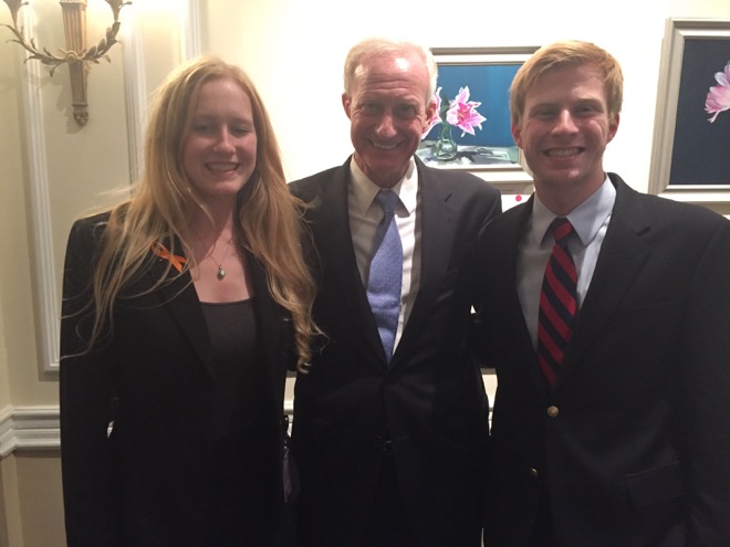 Jack Evans with his family