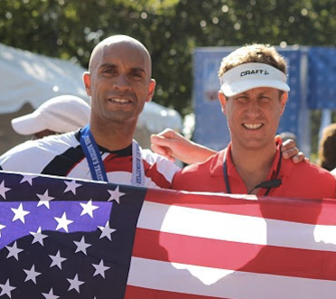 Mayor Adrian Fenty and Charles Brodsky at The Nation&#039;s Triathalon 2009