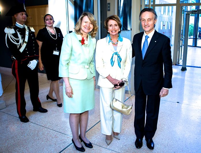 Laura Bisogniero, Nancy Pelosi, Claudio Bisogniero