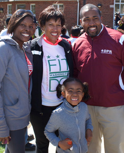Mayor Muriel Bowser with FitDC Team