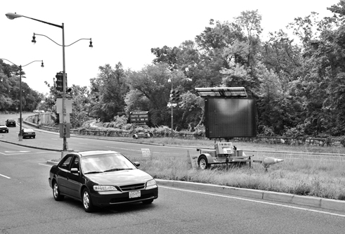 A lane will be closed on part of Canal Road between 9:30 a.m. and 3:30 p.m. during construction.