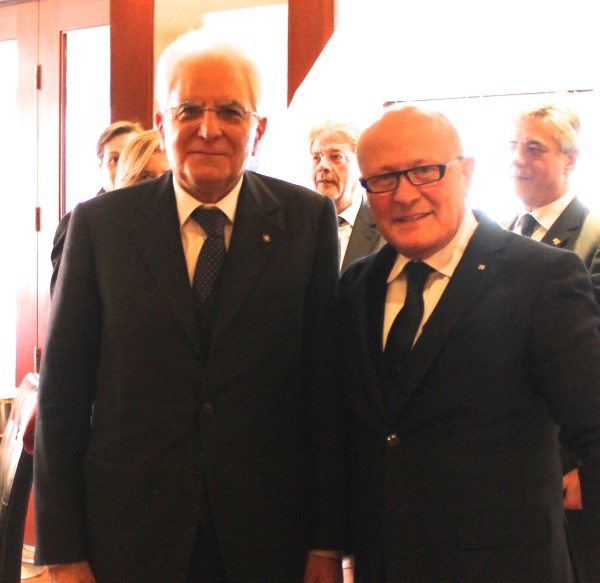 President Mattarella and Franco Nuschese