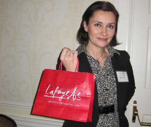 Fabienne Peronne, International Sales Manager of Galleries Lafayette