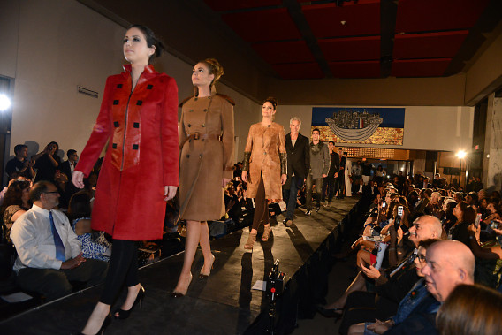 The runway at the Jean-François Garcia show at the Embassy of France