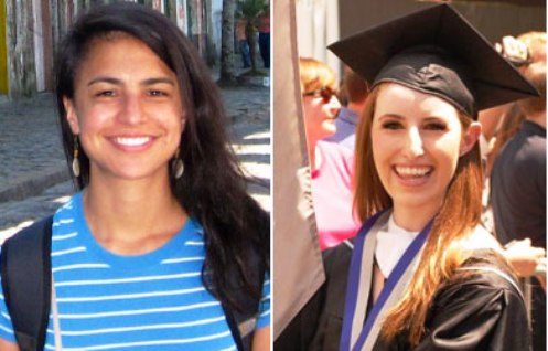Gabriela Baca (SFS&#039;08), left, and Berkley Braden (C&#039;11) will spend the 2011-2012 academic year in South America after winning En