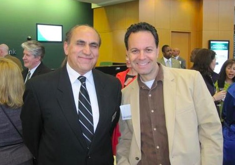 Zubair Popal of Cafe Bonaparte and Jacob Peretz, DDS of Georgetown Smile