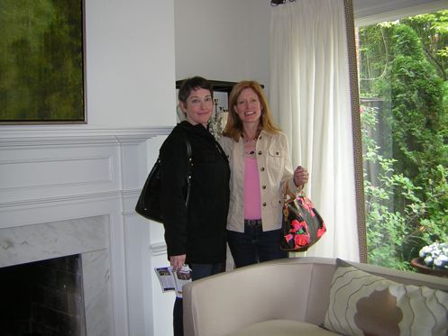 Allyson Bolen and Leslie Maysak on the 2010 tour, visiting a fabulous renovation evoking 1940s France, 1960s art, and etc.