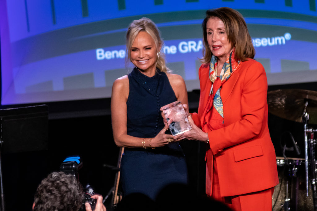 Kristen Chenoweth and Speaker of the House Nancy Pelosi