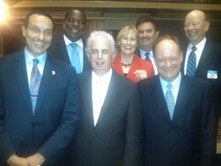 Mayor Vincent Gray, Ed Solomon, John DeGioia, Vincent Orange, Linda Greenan, Bill Starrels, Ron Lewis