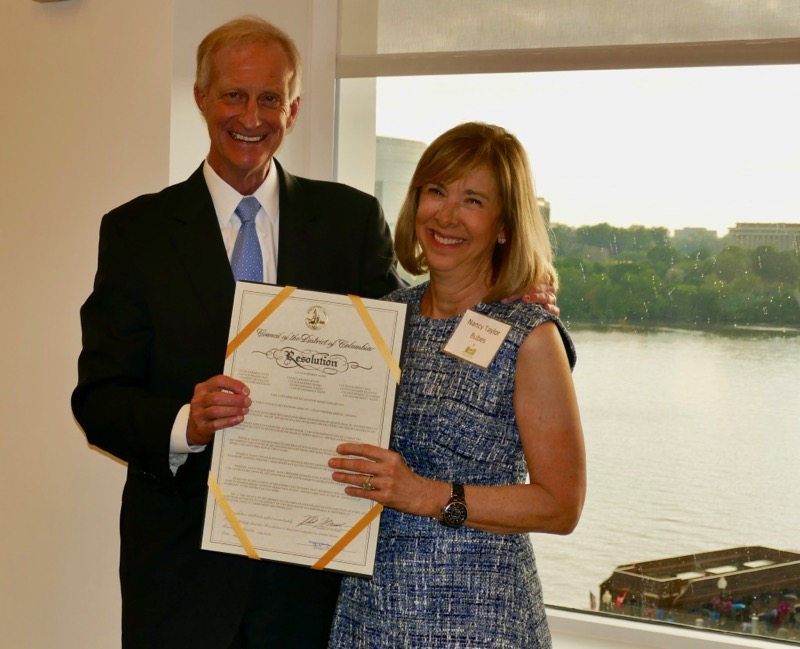 Jack Evans proclaims May 10th Nancy Taylor Bubes Day in DC
