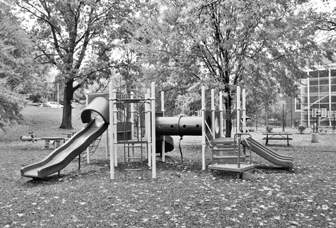 Revised plans to redo the Guy Mason playground in Glover Park retain more of the existing equipment at the request of neighbors.