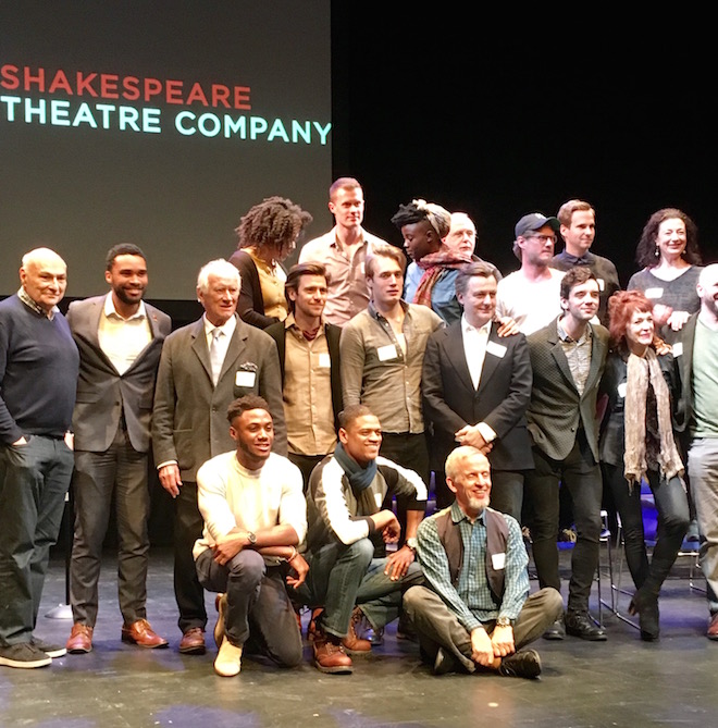 Michael Kahn and the cast of Hamlet