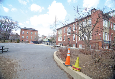 The planned addition at the school would connect the Hyde and Addison buildings.